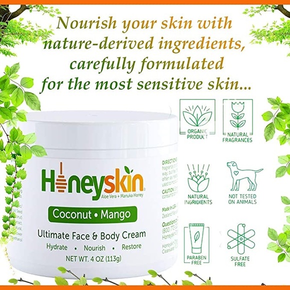 New Hydrating Manuka Honey Face & Body Moisturizer - Picture 4 of 6